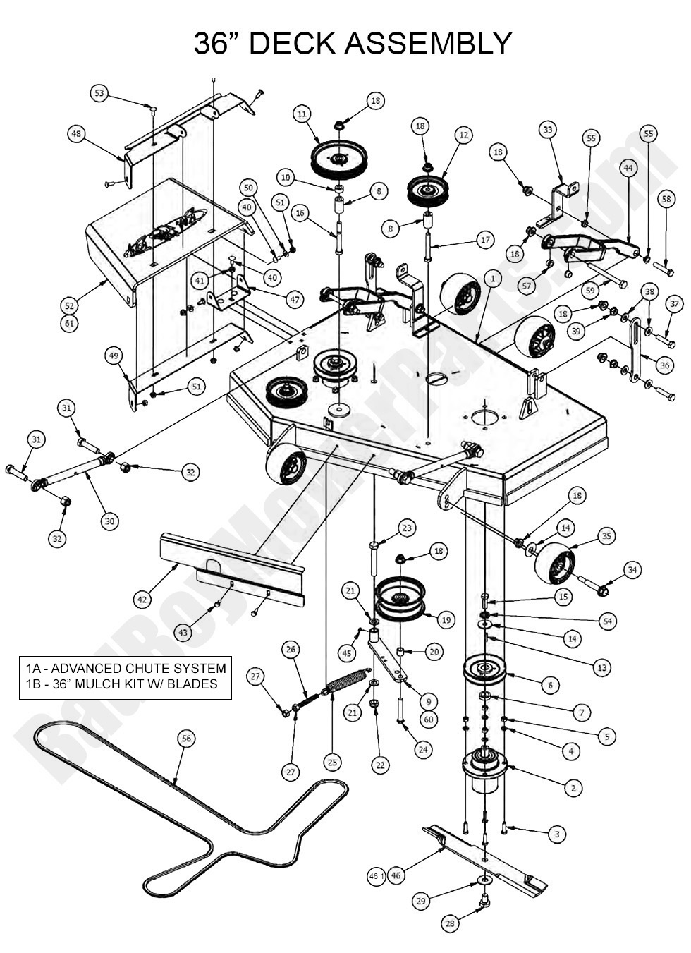 1633 - Bad Boy Mower Parts Lookup > 2017 > Stand-On > 36\" Deck Assembly